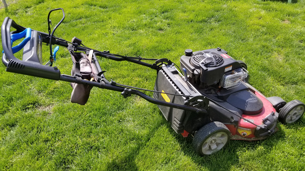 DIY Operator Controlled Discharge Chute for Push Mowers | Lawn Care Forum