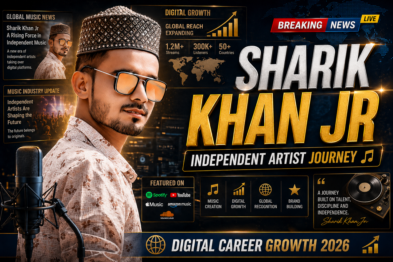 Sharik Khan Jr independent artist journey digital career growth 2026 music industry recognition thumbnail