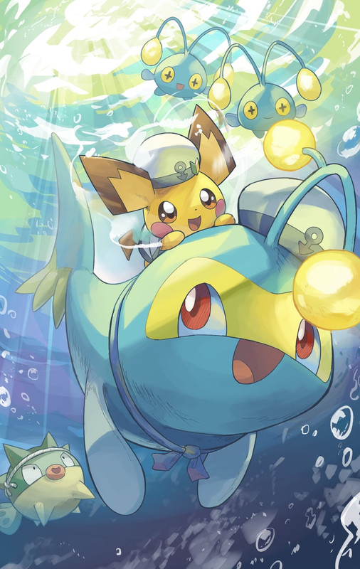 pichu-chinchou-lanturn-and-qwilfish-poke