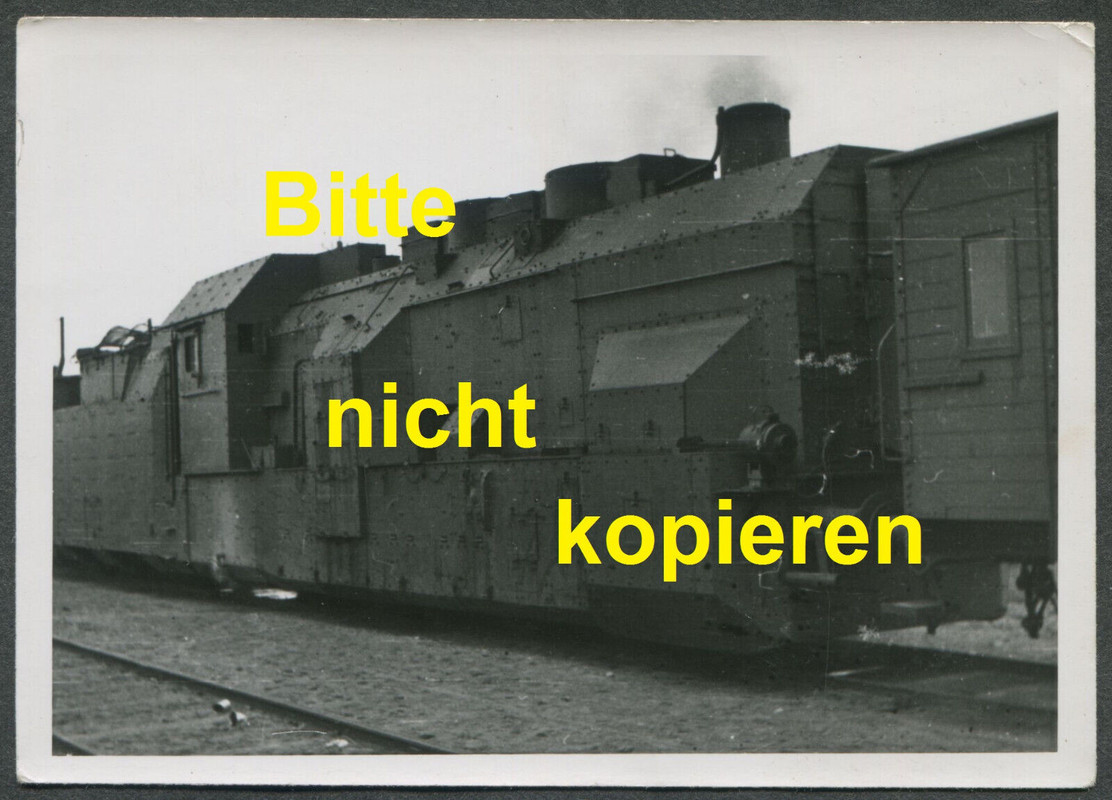 ✠ ✙ Lokomotive Panzerzug Bahnschutzzug RBD Königsberg Zug Dampflok Eisenbahn ✙ ✠