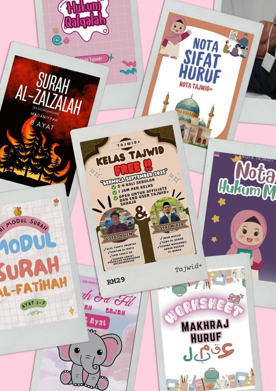 Mockup Nota Digital Tajwid Plus