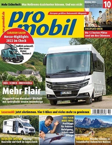 Cover: Promobil Reisemobilmagazin No 10 Oktober 2022 Cover: Promobil Reisemobilmagazin No 10 Oktober 2022