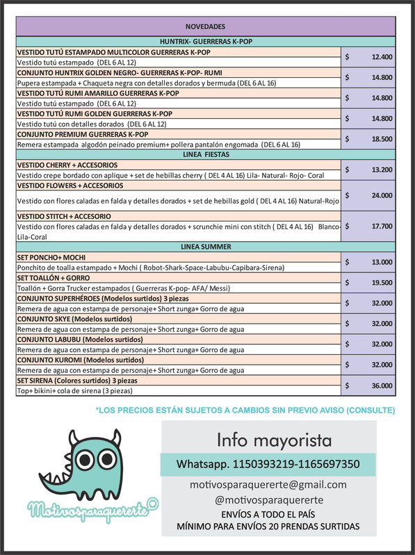 00-LISTA DE PRECIOS NOVEDADES