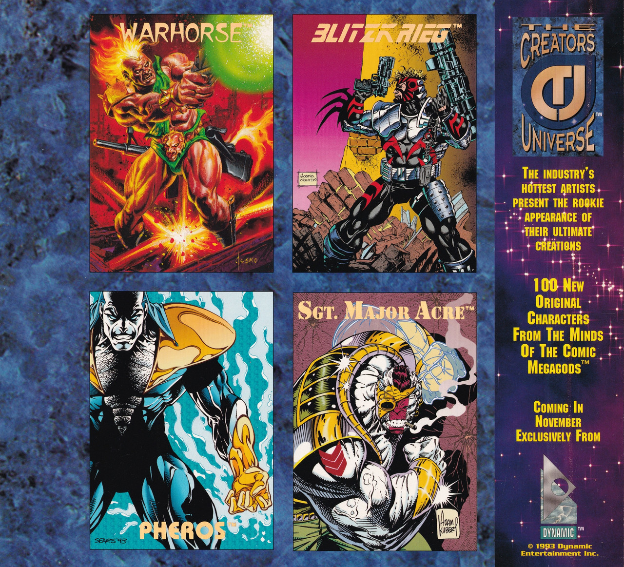 Creators Universe 4 Card Front