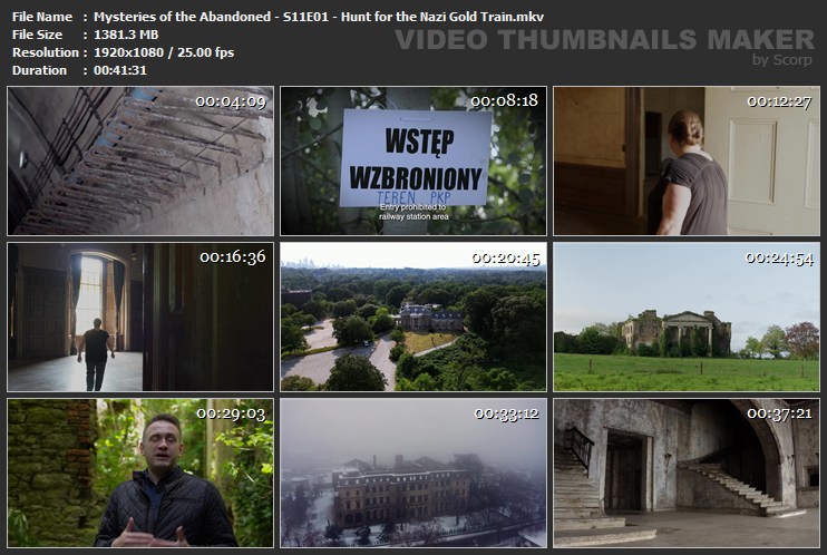 Mysteries of the Abandoned - S11E01 - Hunt for the Nazi Gold Train.mkv