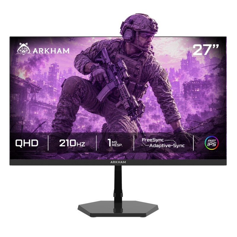 MONITOR GAMER ARKHAM ARK27210QI8 27 PULGADAS 210HZ QHD FAST IPS 1MS