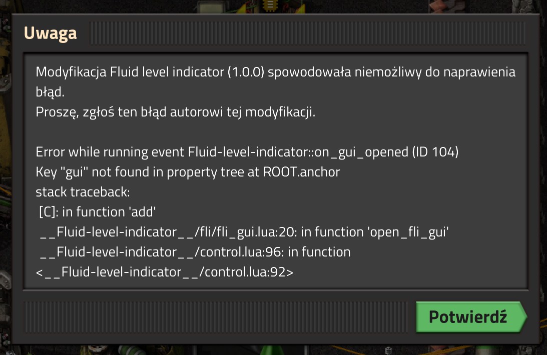 fluid error