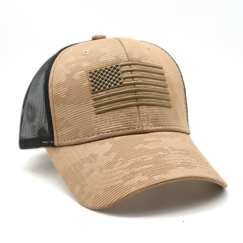 Men American Flag Trucker Mesh Hat