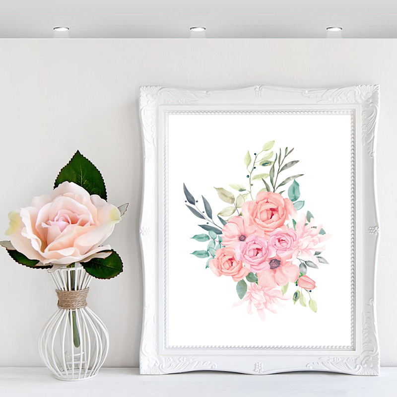 floral wall art for nursery