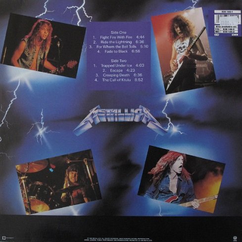 Metallica - Ride The Lightning (1984) [Reissue 1989] [Vinyl Rip 1/5.64] DSD | DSF