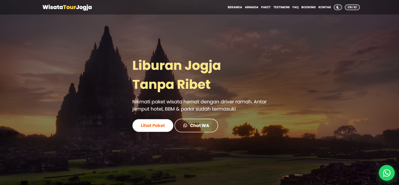 Website Wisata Tour Jogja