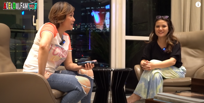 Marsha Aruan saat berbincang dengan Maia Estianty