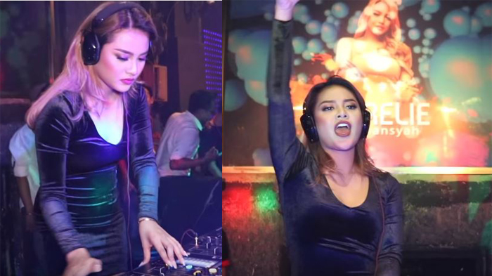 Aurel Hermansyah menjadi DJ