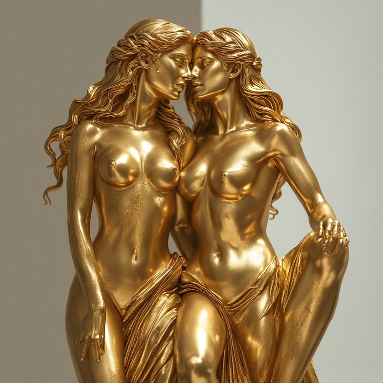 A-Gold-sculpture-naked-nude-fu-8