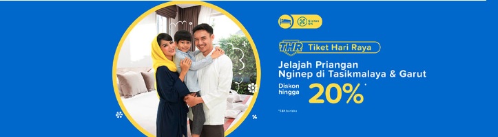 Promo tersebut berupa diskon menginap di Hotel Tasikmalaya dan garut hingga 20 persen.