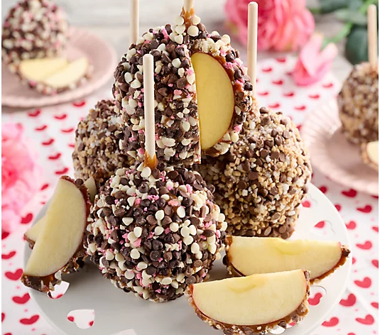 Indulge in Sweet Delight: 6-Pc Caramel Valentine’s Apples Only .98 (Reg. ) + Free Shipping at QVC Indulge in Sweet Delight: 6-Pc Caramel Valentine’s Apples Only .98 (Reg. ) + Free Shipping at QVC