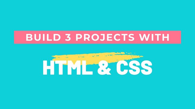 Build 3 Projects With HTML & CSS!