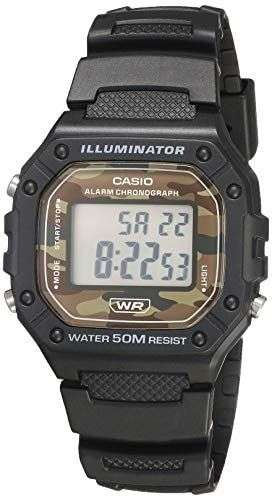 Amazon: Casio W-218H-5BVCF Camuflaje Reloj para Caballero 