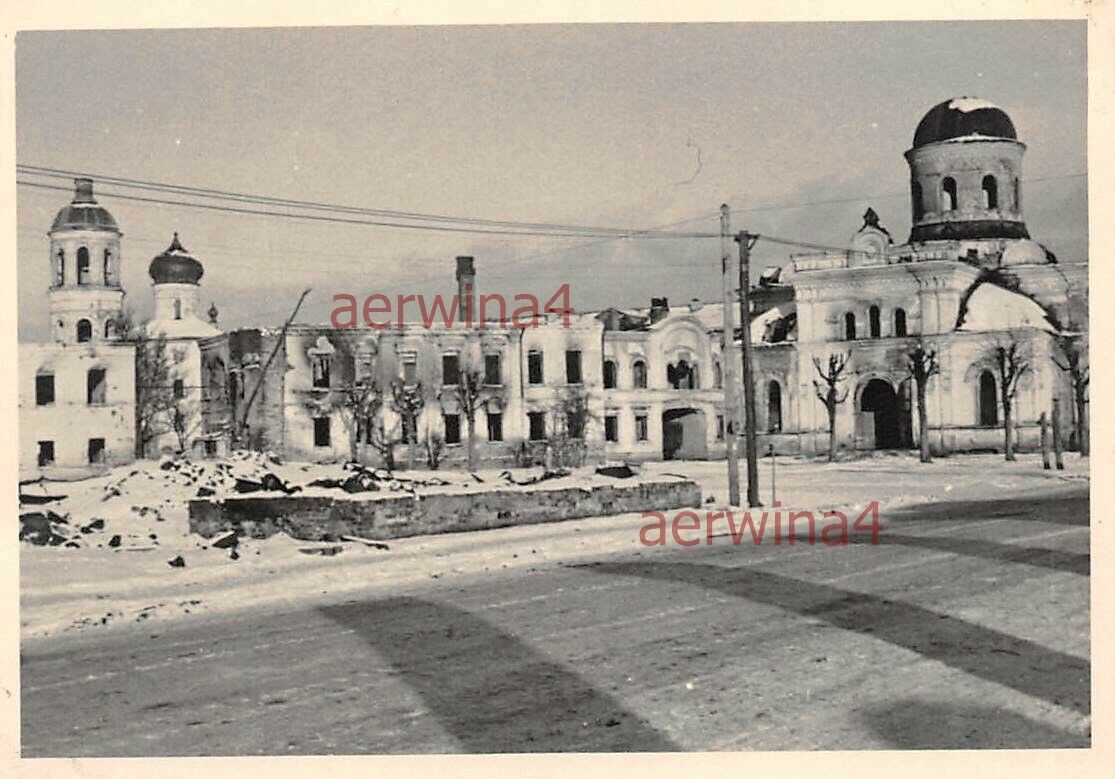 Zerstörte Kathedrale Kirche in Staraja Russa Russland Ostfront