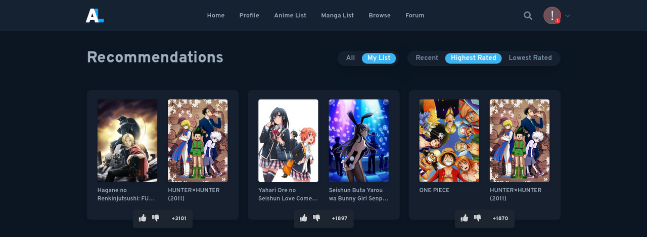 Recommendations - 2025/01/31