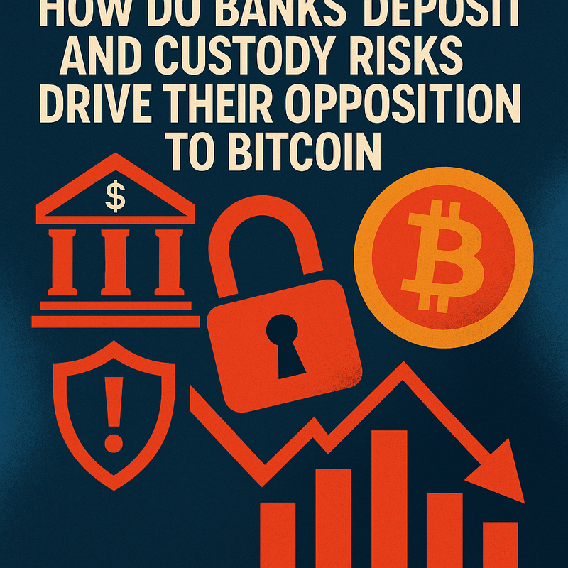 How do banks' deposit and custody risks drive their opposition to Bitcoin