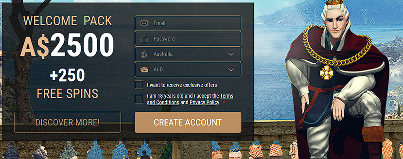 King Billy Casino Welcome Bonus