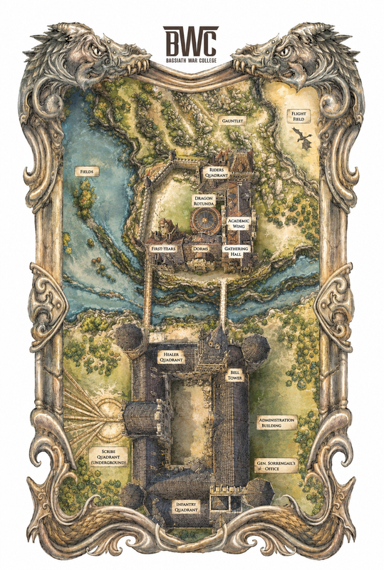 Basgiath War College map