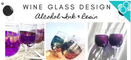 How to Make Dazzling Wine Glasses with Alcohol Inks | No Tumbler Needed!