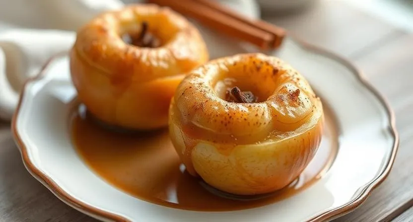 Печёные яблоки с корицей