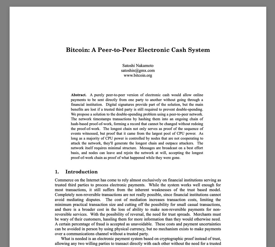 Bitcoin Whitepaper