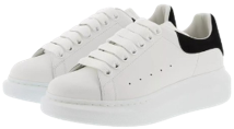 Alexander McQueen Piel Blanco Negro