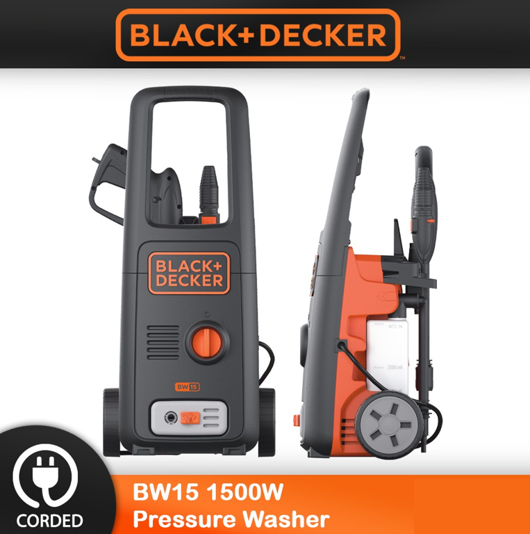 Black and decker 1500w pressure washer outlet