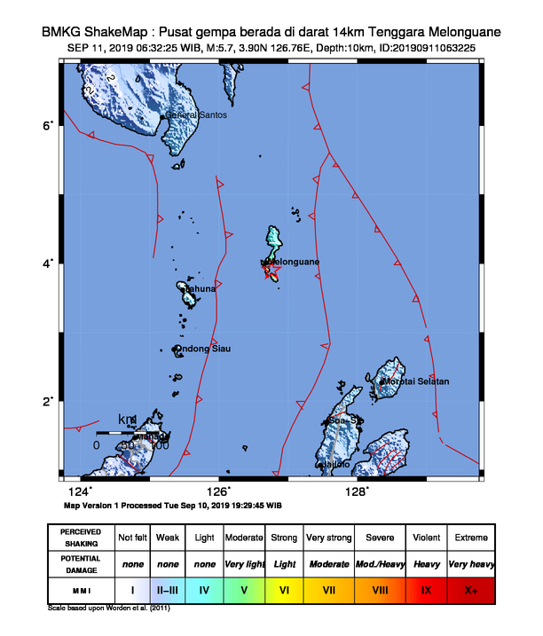 Gempa Bumi Hari Ini : Gempa Magnitudo 5,7 Landa Talaud ...