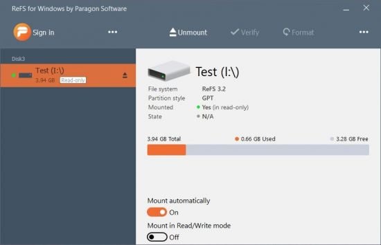 ReFS for Windows 1.0.55