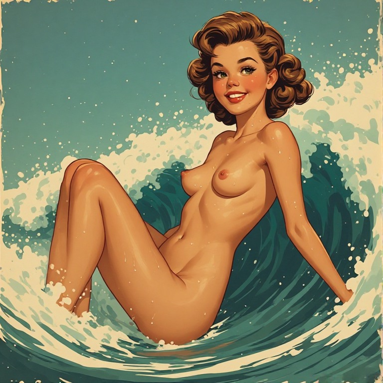 Pin-Up-style-Nakked-Young-Girl-(6)