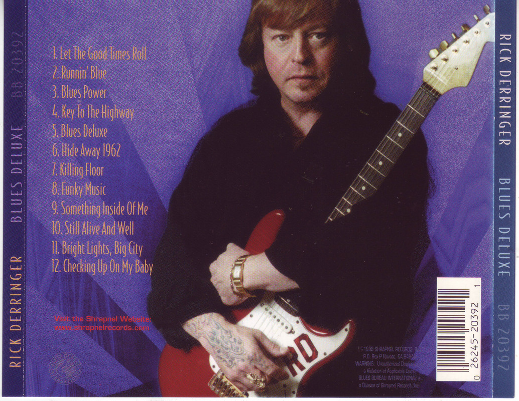 Rick Derringer Blues Deluxe EAC FLAC electric blues from 1998