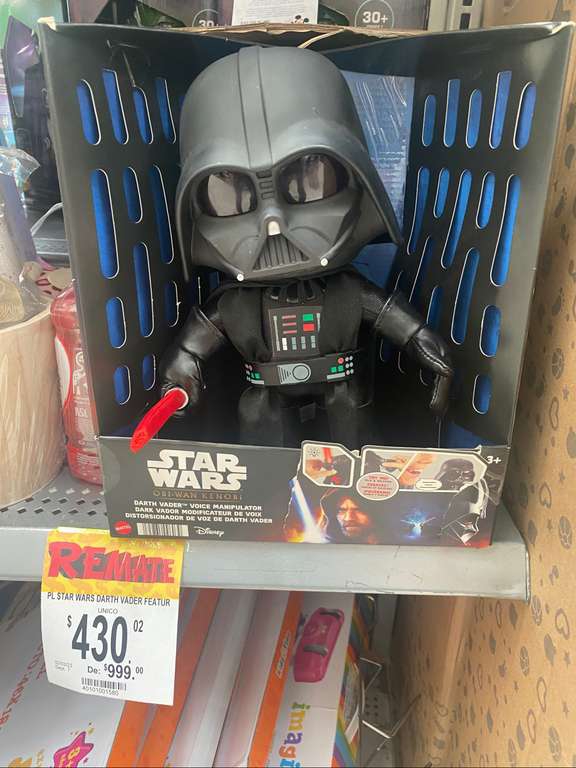 Bodega Aurrera: Figura de Darth Vader con modulador de voz Star Wars 
