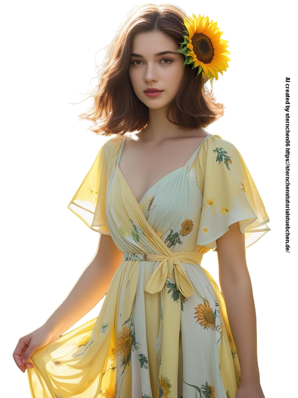 woman in a summerdress  and a flower in her hair (2)