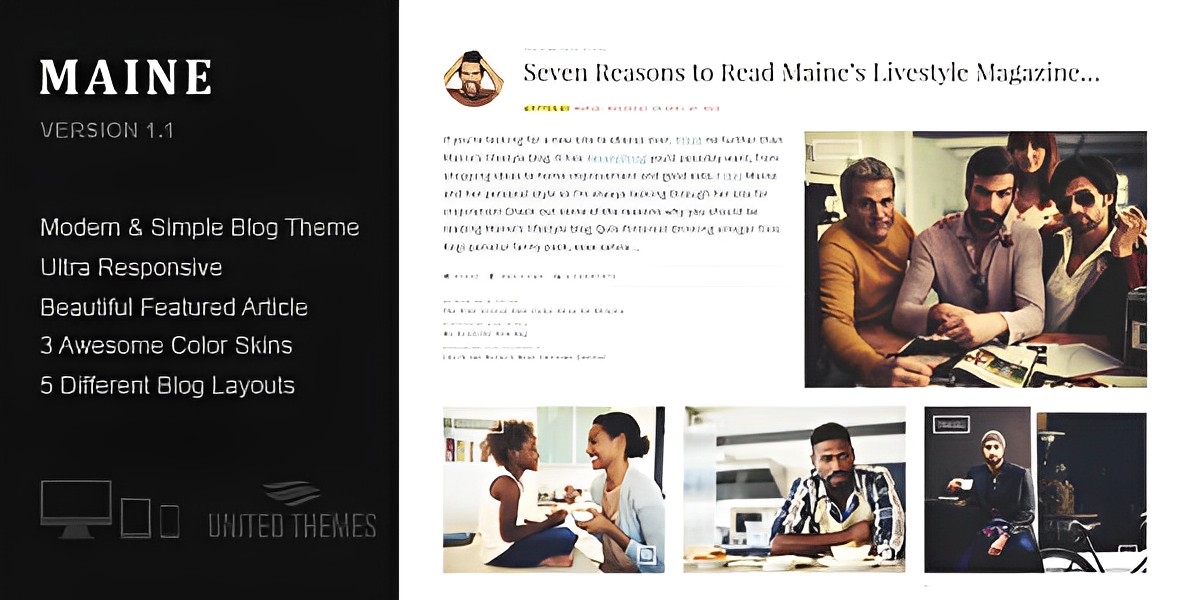 Maine – A Responsive WordPress Blog Theme