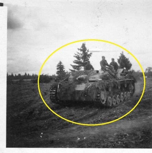 2 WK Foto Sturmgeschütz Panzer Tank im Felde