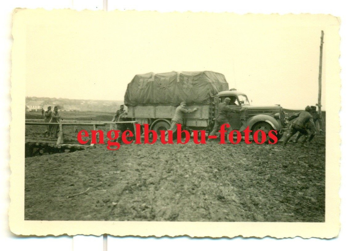 FOTO - 4.GEB.-DIV. (ENZIAN) - OSTFRONT - FAHRZEUG - LASTWAGEN - 