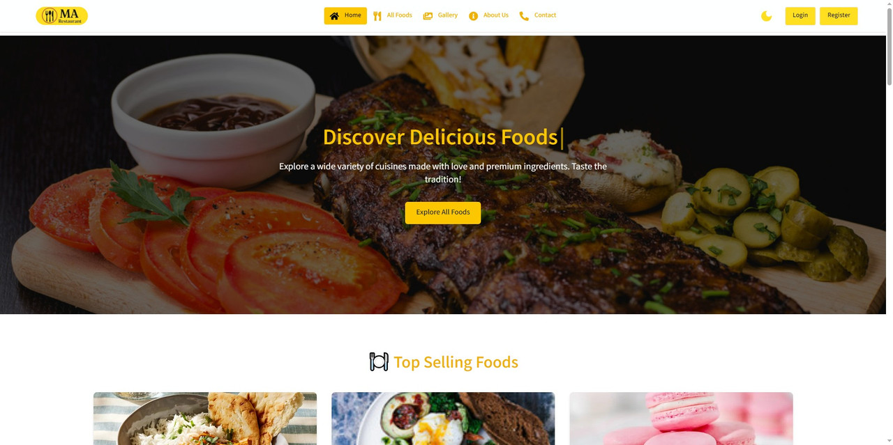 Restaurant Management System screenshot 1
