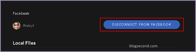 Remove Facebook account from Spotify