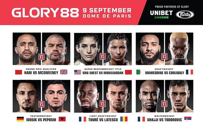 Пуснаха бойната карта за Glory 88