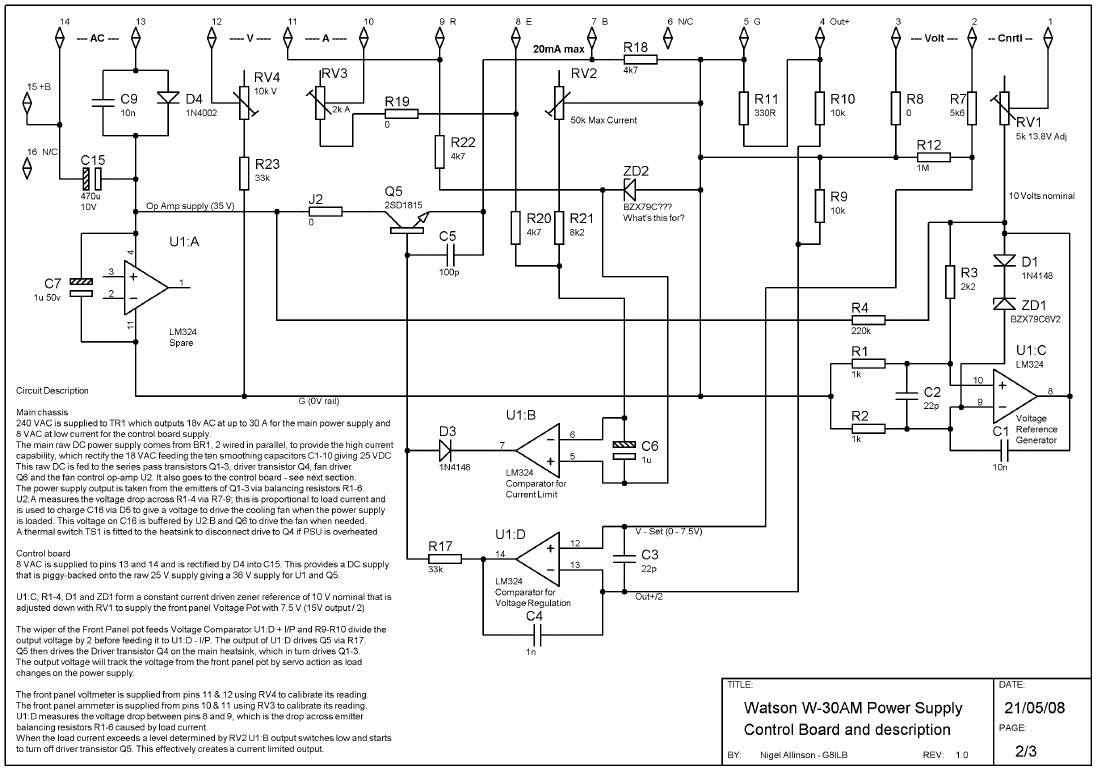 W 30 AM Control board