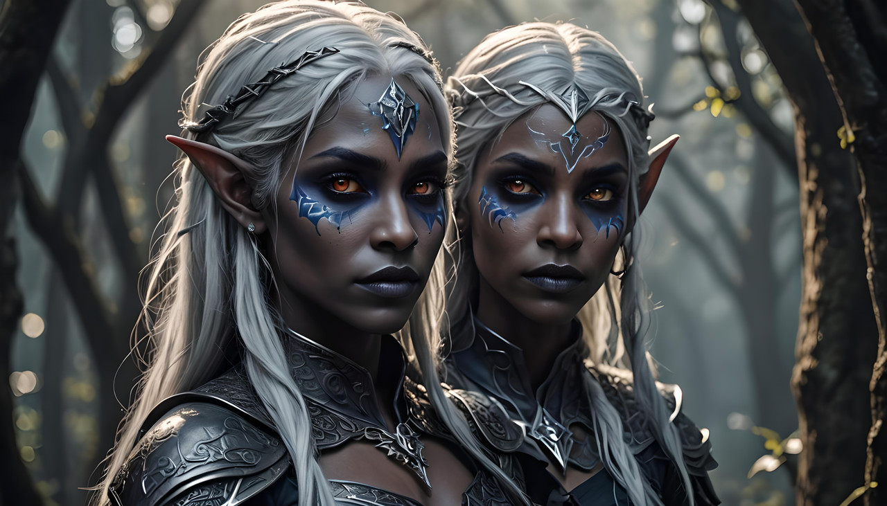 Drow Elf Twins