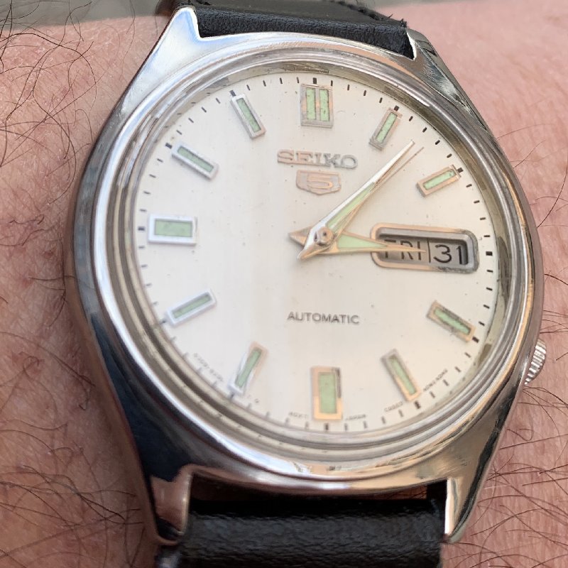 Seiko 5 blanco vintage - detracia