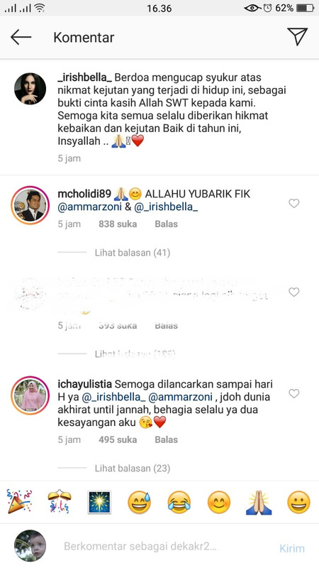 Dukungan sahabat mengenai hubungan Ibel dan Ammar