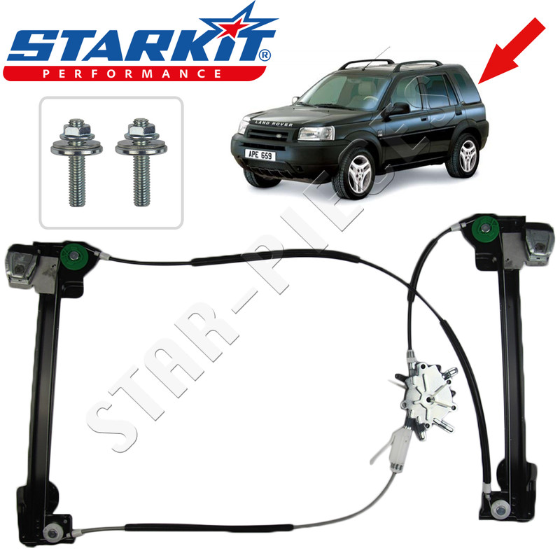 STARKIT PERFORMANCE Elevalunas el/éctrico trasero izquierdo con motor para Land Rover Freelander de 1998 a 2006.