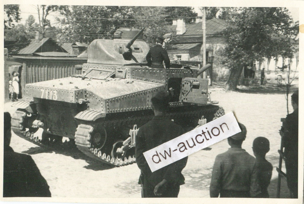 amerikanischer Beute Panzer mit Kennung in Rußla